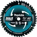 Makita Makita Carbide-Tipped Max Effcy Ultra-Thin Kerf Saw Blade, Fine Crosscutting, 7-1/4inDia, 45TPI B-68585